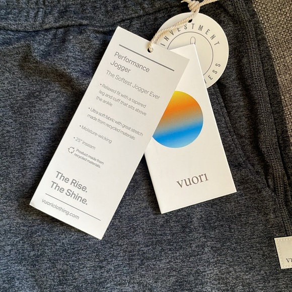 Vuori Performance Jogger Charcoal Heather NWT - Picture 7 of 7